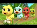 5 Little Rainbow Ducklings - New Nursery Rhymes & Simple Songs