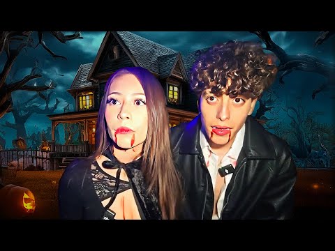 HANDCUFFED in a HAUNTED HOUSE with MY CRUSH...