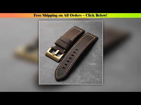 Handmade Crazy Horse Leather Genuine Leather Bracelet 20MM 22MM 24MM 26MM Thick Rugged Style Copper