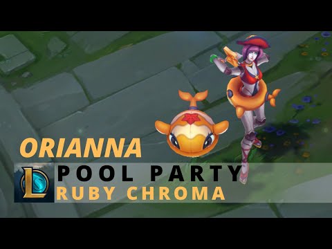 Pool Party Orianna Ruby Chroma - League Of Legends