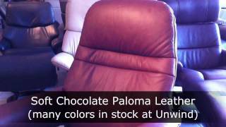 preview picture of video 'Stressless Sunrise Recliner in Chocolate Paloma Leather'