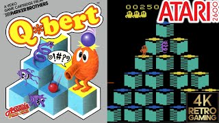 Q*Bert Atari 3600 4k Gameplay