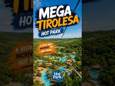 Mega Tirolesa Hot Park. #turismo #goiás #caldasnovasgo