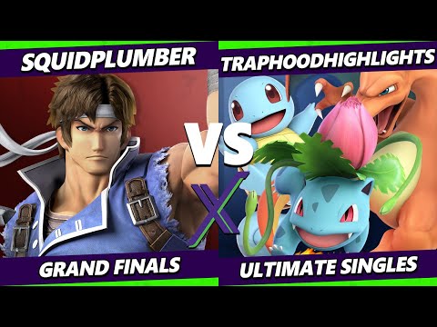 S@X 523 GRAND FINALS - TrapHoodHighlights (Pokemon Trainer) Vs. Squidplumber (Richter) SSBU