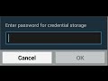 Credential storage password when adding a VPN ...