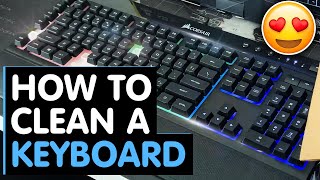 How to clean the CORSAIR K55 RGB Keyboard
