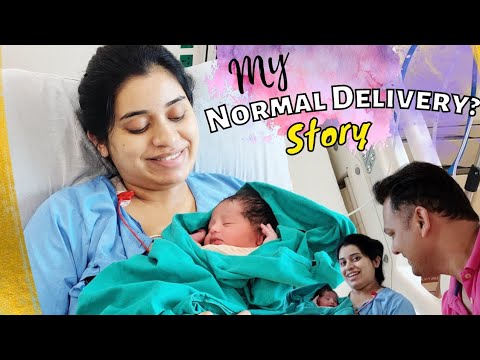 My normal delivery story- बिना epidural-बेबी के गले में cord loop,water broke at 37 weeks