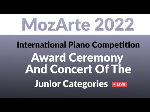 MozArte International Piano Competition 2022 - Preisverleihung & Konzert der "Junior" Kategorien