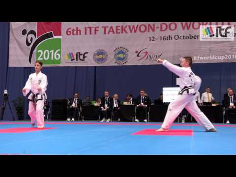 Taekwon-Do World Cup 2016:  Pattern final, prejunior  male 1. Dan