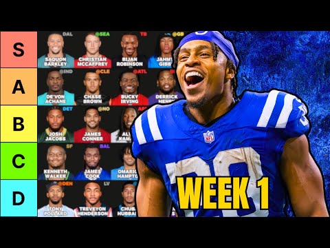 Top 40 Running Back Rankings For Week 1 Fantasy Football