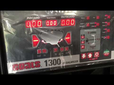 Wheel balance using Coats 1300 2d Wheel Balancer Clip On weights steel rim