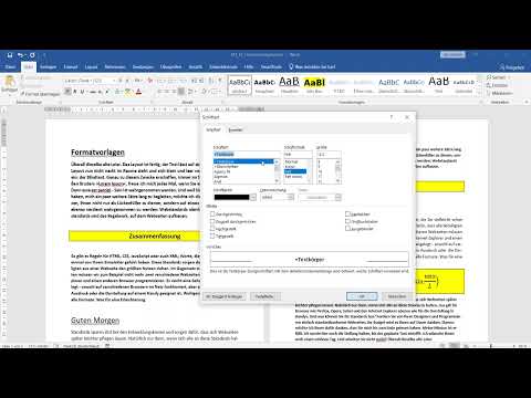 Word Standard Zeichensatz ändern