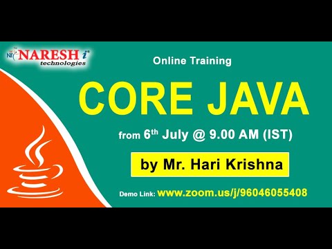 New Core Java Batch Demo 1 started today || Registration link is in description