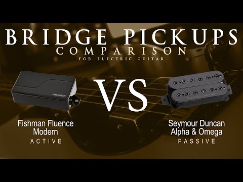 Fishman FLUENCE MODERN vs Seymour Duncan ALPHA & OMEGA - Bridge Pickup Guitar Tone Comparison Demo