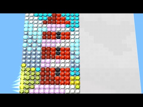 Satisfying and relaxing ASMR Mobile Games - Diamond Painting ASMR Coloring - YouTube