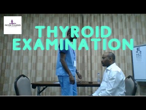 MRCEM OSCE: Thyroid examination (video)