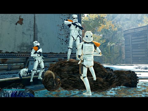 10 of All Imperial Troopers VS Mogu - STAR WARS JEDI SURVIVOR