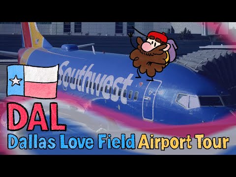 The Ultimate Ambient Airport Walk at Dallas Love Field - No Music, No Narration