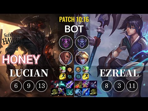 SHG Honey Lucian vs Ezreal Bot - KR Patch 10.16