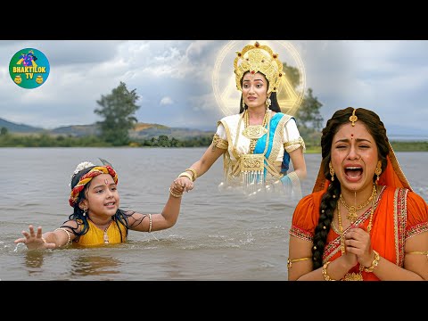कान्हा को डूबता देख, गंगा मैया ने बचाई कान्हा की जान || Yashomati Maiya Ke Nandlala