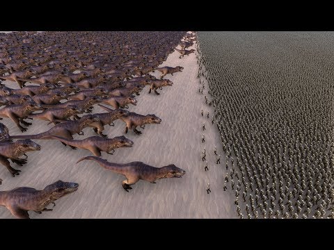 1.000 T-REX vs 100.000 ZOMBIES - Ultimate Epic Battle Simulator