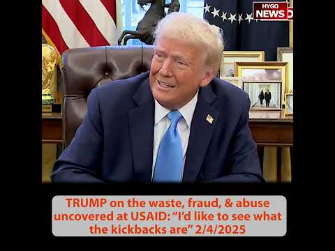 TRUMP: train between LA & SF worst managed project, start investigation; USAID see what kickbacks