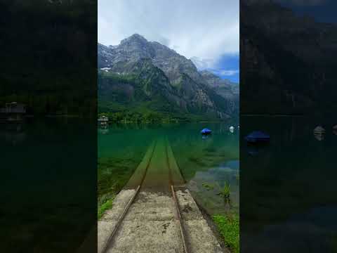 📍 Klöntalersee, Switzerland 🇨🇭Follow for daily Swiss Content 🇨🇭