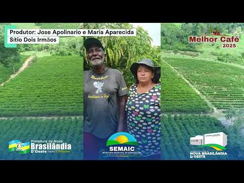 3º Lugar no MELHOR CAFÉ 2025 em Nova Brasilândia D'Oeste - RO