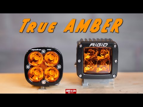Baja Designs (Factory Amber) vs RIGID Industries (Amber Pro) comparison