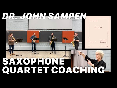 Saxophone Quartet Coaching with Dr. John Sampen & Abraxas Quartet