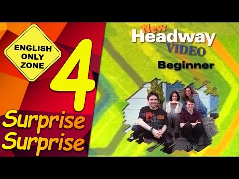 ✔ New Headway video - Beginner - 4. Surprise. Surprise