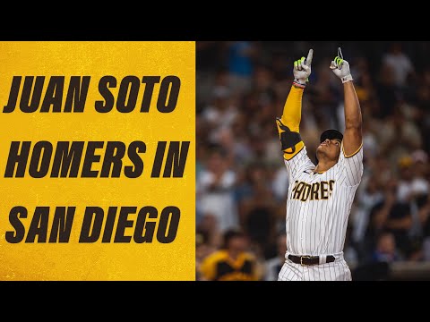 Juan Soto's First Home Run with the San Diego Padres