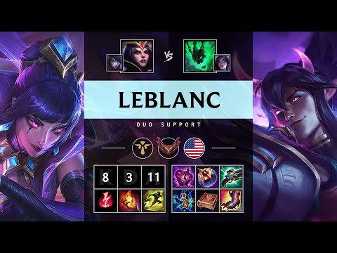 LeBlanc Support vs Thresh - NA Grandmaster Patch 25.05