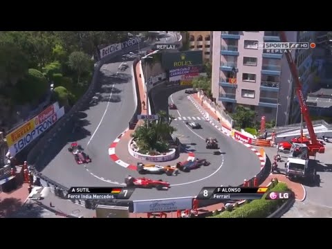 How To Overtake In Monaco By Sutil | Monaco Grand Prix 2013 / 2014