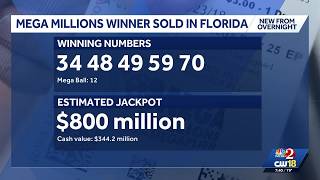 Florida ticket wins $800 million Mega Millions jackpot