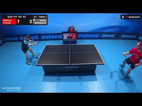 17:10 Valentyn Yunchyk - Vadym Nechyporuk 06.10.2023 TT Euro.Cup Ukraine Star. TABLE 3