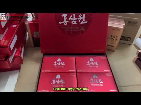 Video Mở Hộp Nước hồng sâm Won Jung Kwan Jang Hàn Quốc 70ml x 30 gói