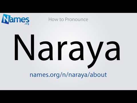 How to Pronounce Naraya
