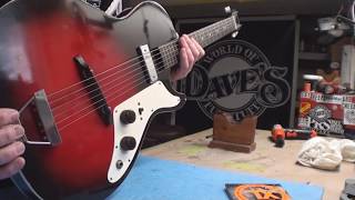 Video thumbnail for Vintage Minty Harmony Alden H45 Stratotone Guitar by Dave's World of Fun Stuff