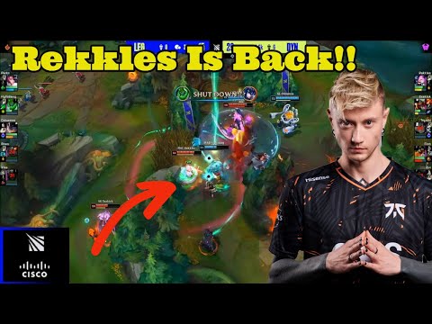 Rekkles Gets His First QUADRA KILL Back On The LEC Stage!!!
