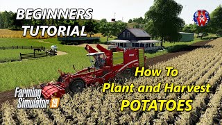 TUTORIAL - How to Plant and Harvest POTATOES - Farming Simulator 19 - FS19 POTATO Tutorial