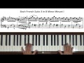 Bach French Suite No 3 In B Minor Minuet 1 BWV814 Piano Tutorial