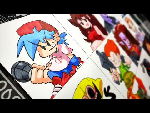 DRAWING FRIDAY NIGHT FUNKIN' MOD HD