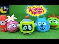 Yo Gabba Gabba Squishy Pals Silly Heads SLIME Toys Collection Muno Plex Foofa Toodee Brobee Toys