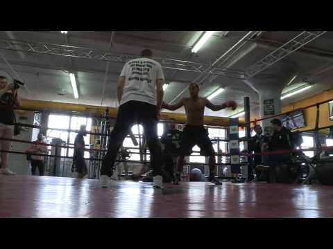 James DeGale trains for his IBF super-middleweight title fight with Andre Dirrell