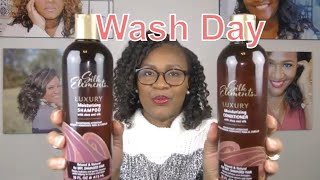 Wash Day | Silk Elements LUXURY  Shampoo and Conditioner | Product Review
