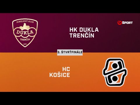 Štvrťfinále play-off: HK Dukla Trenčín - HC Košice 5:2, stav série: 2:1