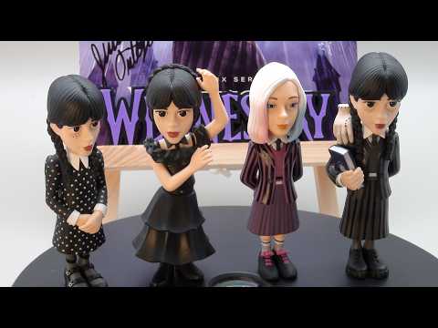 Wednesday TV Series Minx Figures Wednesday Addams and Enid Sinclair
