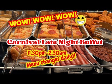 Thumbnail for Carnival Cruises Late Night Buffet/After Hour Dining Options-Carnival Paradise Sept 2025