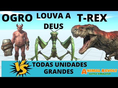 T rex, Louva a Deus Gigante e Senhor Ogro vs Todas as Unidades Grandes-ARBS